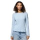 дамски,блузи,дамски,ризи,pieces,flora,long,sleeve,blouse,cashmere,blue,flower,(blue)