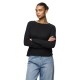 тениска,дамски,тениски,pieces,iris,long,sleeve,t,shirt,black