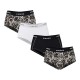 дамско,бельо,дамски,бикини,и,танкини,pieces,logo,panties,4,units,silver,gray,leo,leo,black,white,(multicolor)