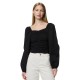 дамски,блузи,дамски,ризи,pieces,malysia,long,sleeve,blouse,black