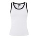 тениска,дамски,тениски,pieces,may,sleeveless,t,shirt,bright,white,black,contrast,(white)