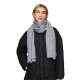 шал,ръкавици,шапки,и,шалове,pieces,moella,scarf,medium,grey,melange,(grey)