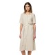 рокля,дамски,поли,и,рокли,pieces,pia,short,sleeve,midi,dress,birch,melange,(beige)
