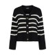 жилетка,дамски,пуловери,дамски,плетени,дрехи,pieces,sia,cardigan,black,white,(black)
