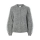 жилетка,дамски,пуловери,дамски,плетени,дрехи,yas,olly,cardigan,medium,grey,melange,star,white,details