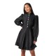 рокля,дамски,поли,и,рокли,yas,ripple,long,sleeve,short,dress,black