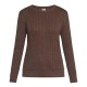 блуза,мъжки,пуловери,дамски,пуловери,redgreen,susan,cable,sweater,brown,(dark,brown,melange)