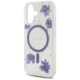 други,аксесоари,guess,resin,flowers,glitter,iphone,16,phone,case,white,(purple)