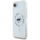 други,аксесоари,karl,lagerfeld,metal,choupette,iphone,16e,phone,case,clear,(white)