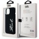 други,аксесоари,karl,lagerfeld,metal,script,logo,iphone,15,phone,case,black,(black)