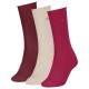 чорапи,дамски,чорапи,calvin,klein,701234368,socks,3,pairs,berry,red,(beige,red)