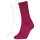 чорапи,дамски,чорапи,calvin,klein,701235379,crew,socks,2,pairs,berry,red,(red,white)