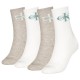чорапи,дамски,чорапи,calvin,klein,701235384,crew,socks,4,pairs,white,grey,melange
