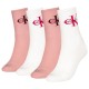 чорапи,дамски,чорапи,calvin,klein,701235384,crew,socks,4,pairs,white,pink