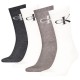 чорапи,мъжки,чорапи,calvin,klein,701235982,crew,socks,4,pairs,grey,melange,white