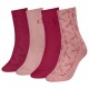 чорапи,дамски,чорапи,calvin,klein,holiday,socks,4,pairs,berry,red,combo,(red,pink)