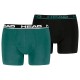 боксерки,мъжко,бельо,head,basic,boxers,2,units,green,black,combo,(green,black)