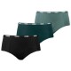 боксерки,дамско,бельо,дамски,бикини,и,танкини,puma,503006001,mini,boxers,3,units,green,black,(green,combo)