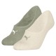 чорапи,дамски,чорапи,puma,cushioned,no,show,socks,2,units,warm,white,melange,green,(green,white)