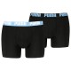 боксерки,мъжко,бельо,puma,everyday,basic,boxers,2,units,black,cool,blue,(black)