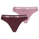 дамско,бельо,дамски,бикини,и,танкини,puma,hang,thong,2,units,brown,pink,(ruby,shimmer)