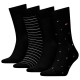 чорапи,мъжки,чорапи,tommy,hilfiger,701235375,socks,4,pairs,black