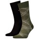 чорапи,мъжки,чорапи,tommy,hilfiger,701236310,socks,2,pairs,army,green,(green,black)