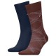 чорапи,мъжки,чорапи,tommy,hilfiger,701236310,socks,2,pairs,chocolate,brown,(brown,blue)