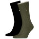 чорапи,мъжки,чорапи,tommy,hilfiger,701236317,socks,2,pairs,army,green,(green,black)