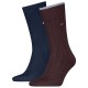 чорапи,мъжки,чорапи,tommy,hilfiger,701236317,socks,2,pairs,chocolate,brown,(brown,blue)