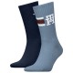 чорапи,мъжки,чорапи,tommy,hilfiger,701236320,crew,socks,2,pairs,washed,blue,(blue)