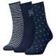 чорапи,дамски,чорапи,tommy,hilfiger,701236464,socks,3,pairs,navy,(blue)