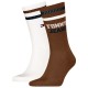 чорапи,мъжки,чорапи,tommy,hilfiger,701236466,crew,socks,2,pairs,brown,(brown,white)