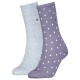 чорапи,дамски,чорапи,tommy,hilfiger,dot,classic,socks,2,pairs,lilac,(purple)