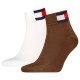 чорапи,мъжки,чорапи,tommy,hilfiger,flag,quarter,short,socks,2,pairs,brown,(brown,white)