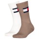 чорапи,детски,чорапи,tommy,hilfiger,701229940,crew,socks,2,pairs,camel,(brown,white)