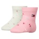 чорапи,детски,чорапи,tommy,hilfiger,701236335,short,socks,2,pairs,pink,(white,pink)