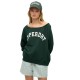 блуза,дамски,блузи,superdry,athletic,essential,bardot,crew,sweatshirt,green,(enamel,green)