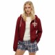 блуза,дамски,блузи,superdry,athletic,relaxed,crop,full,zip,sweatshirt,red,(bordeaux,red)