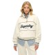 блуза,дамски,блузи,superdry,country,club,loose,half,zip,sweatshirt,beige,(off,white)