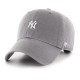 шапка,всички,шапки,47,mlb,new,york,yankees,base,runner,clean,up,cap,dark,grey,(grey)