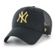 шапка,всички,шапки,47,mlb,new,york,yankees,branson,metallic,mvp,cap,black,(black)