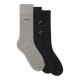 чорапи,мъжки,чорапи,boss,icon,10273957,socks,3,pairs,black,grey,(black)