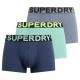боксерки,мъжко,бельо,superdry,m3110450b,boxers,3,units,dark,indigo,blue,marl,fresh,green,marl,f,(multicolor)