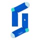 чорапи,мъжки,чорапи,happy,socks,argyle,dot,classic,long,socks,blue