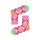 чорапи,мъжки,чорапи,happy,socks,big,dot,half,crew,long,socks,multicolor,(pink)