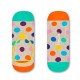 чорапи,мъжки,чорапи,happy,socks,big,pink,dot,liner,socks,beige,(multicolor)