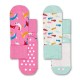 чорапи,детски,чорапи,happy,socks,car,anti,slip,socks,2,pairs,multicolor,(white,pink)