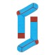 чорапи,мъжки,чорапи,happy,socks,dressed,minimal,compact,blue,and,maroon,long,socks,multicolor,(blue)