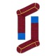 чорапи,мъжки,чорапи,happy,socks,dressed,minimal,compact,maroon,and,yellow,long,socks,multicolor,(red)